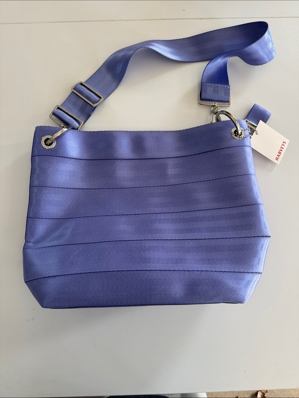 Harvey’s medium hobo in periwinkle